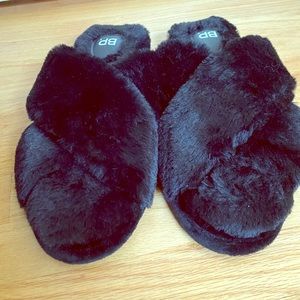BP Plus Black Slip-on Slippers
